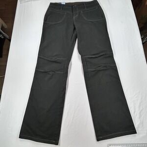 Kuhl Hiking Pants Womens 10 Black Articulated Knee Cotton Blend Stretch NWT